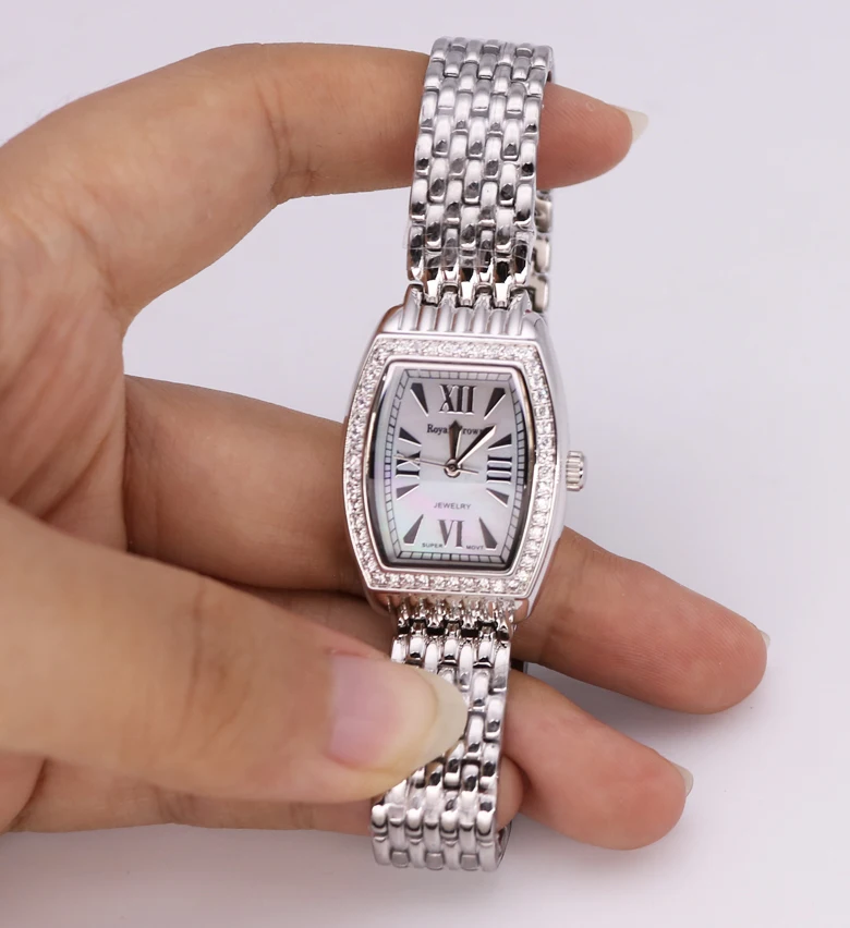 fina horas relógio pulseira de aço inoxidável