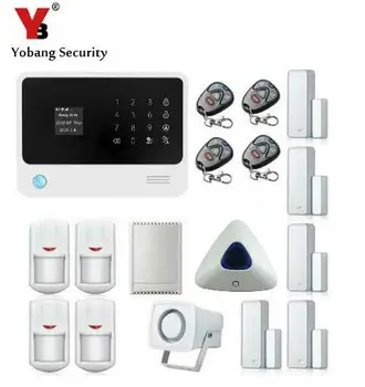 

Yobang Security 2.4G WiFi GPRS GSM Alarm IOS & android APP Control Detector Sensor Wireless GSM Security Alarm WIFI Home Alarm
