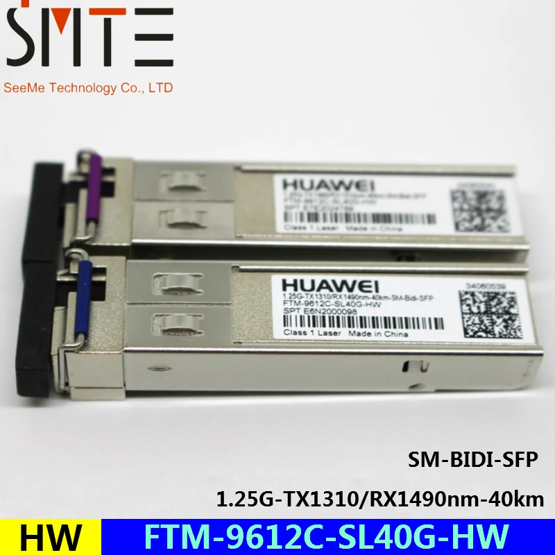 

HW FTM-9612C-SL40G-HW 1.25G-TX1310/RX1490nm-40km-SM-BIDI-SFP fiber optical transceiver