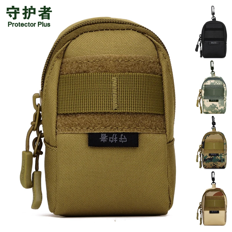 

Protector Plus A002 Outdoor Sports Bag Camouflage Nylon Tactical Military Molle EDC Pouch Belt Pouch 4.5" Mobile Pack