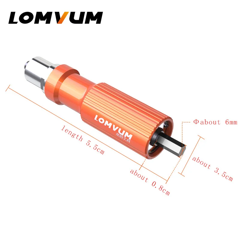 LOMVUM Electric Rivet Nut Gun Riveting Tool Cordless Riveting Drill Adaptor Insert Nut Tool Riveting Drill Adapter