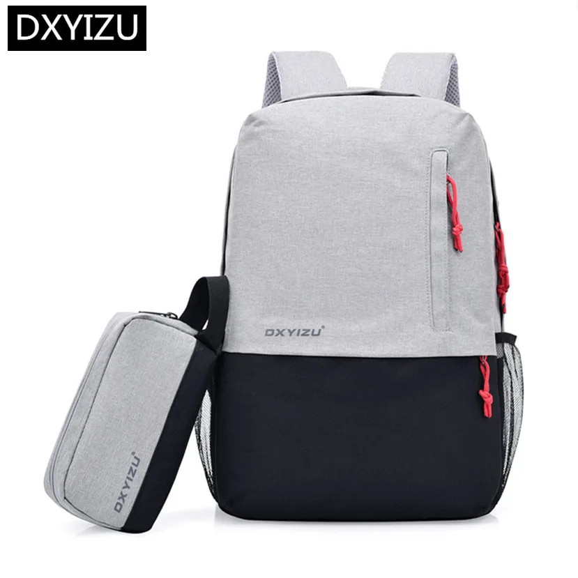 

DINGXINYIZU student backpack water resistant school bags for teenage boys rucksack usb charge laptop backpack 15.6 phone bag set