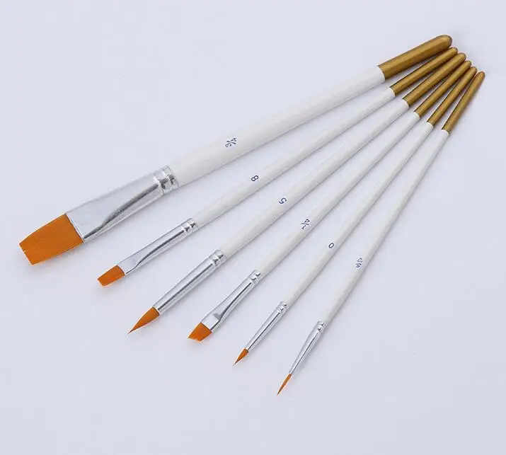 

Cake Tools 6 pc mold good quality Fine Painting Brush Pen Icing Cake SUGARCRAFT DECORATING BRUSH MODELLING FONDANT TOOL