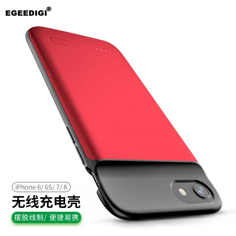 

EGEEDIGI Discount Battery Charge Case For iPhone 6 6s 7 8 Plus X XR Xs Max Power Bank Charging Full Cover External Battery Pack