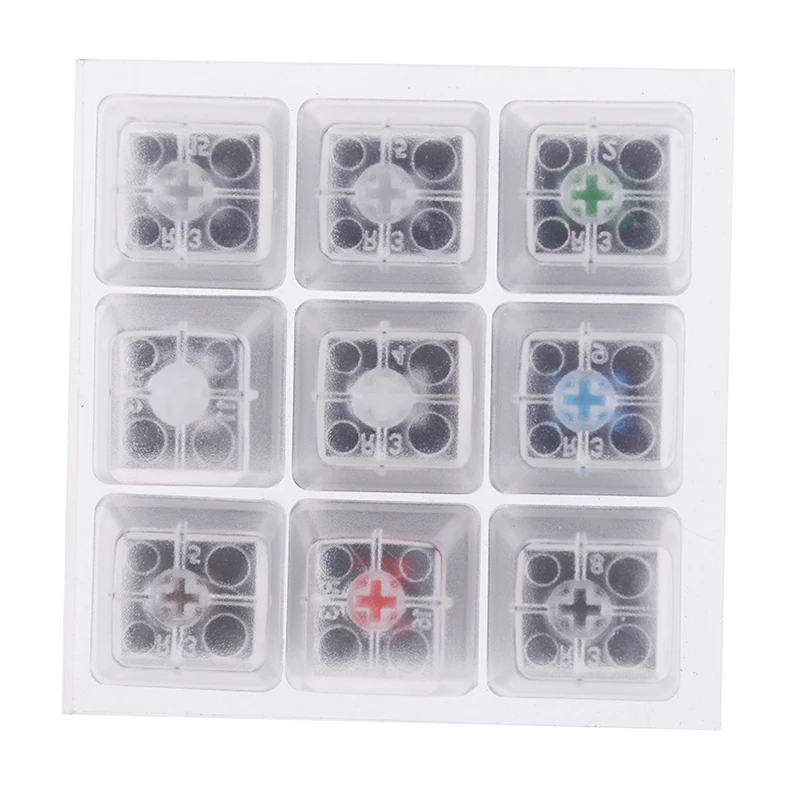 9 Cherry Mx Switches Keyboard Tester Kit Clear Keycaps Pcb Mechanical Keyboard Keycaps Testing Tool