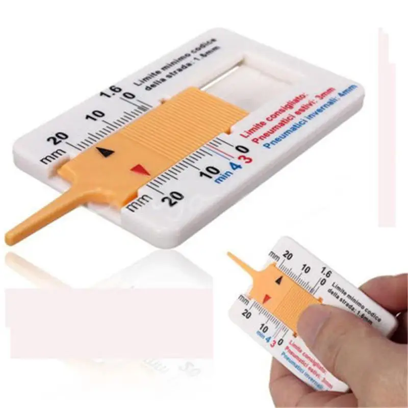 Image 1Pcs Tyre Tread Depth Gauge Car Motorcycle Trailer Van Wheel Measure Tool