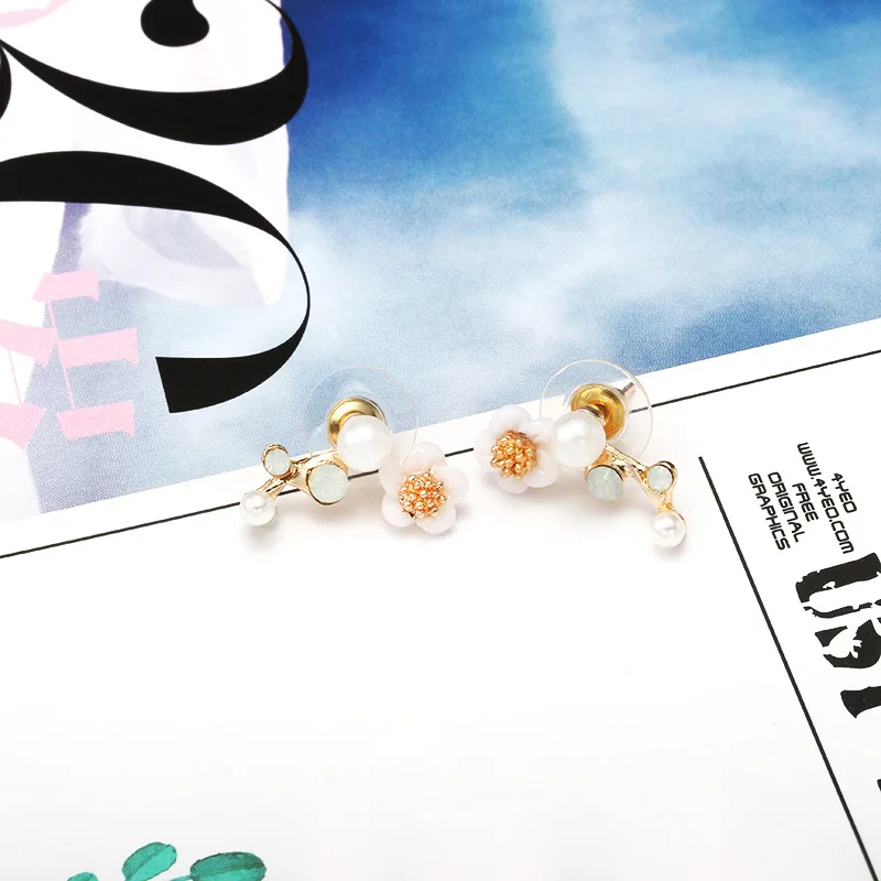 Корейский стиль массивные геометрические серьги Подарки для женщин жемчужная оболочка серебряные серьги Модные ювелирные изделия сережки ohrrringe