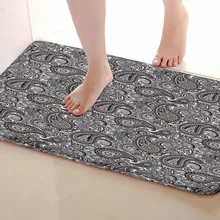 Черный узор стиль Коврики для улицы, смешной Противоскользящий коврик для ванной, дверные коврики, дверные коврики под входную дверь