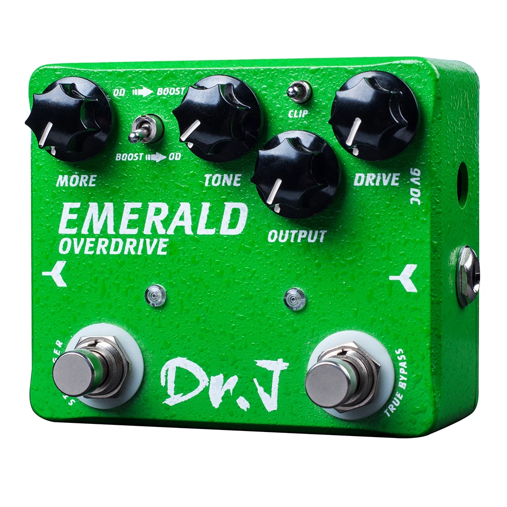 Dr. J EMERALD Analog Overdrive Electric Guitar Effect Pedal True Bypass