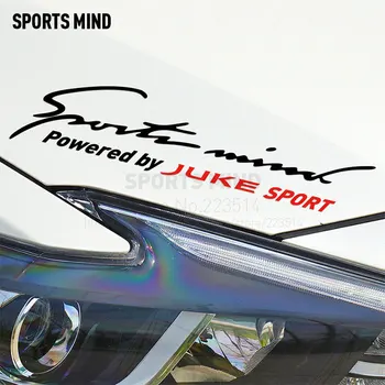 

2 Pieces Sports Mind Car Styling On Car Lamp Eyebrow Sport Entertainment Car Sticker For Nissan juke 2011-2017 car accessories