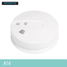 HOMSECUR A14 433 МГц фотоэлектрический датчик дыма 85Db для нашей системы домашней сигнализации