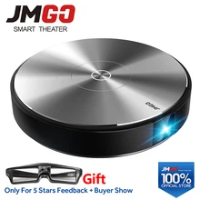 JMGO N7L Full HD Projector, 1920*1080P,2G+16G,700 ANSI Lumens Smart Beamer, WIFI, Bluetooth Speaker.HDMI, USB,Support 4K LED TV