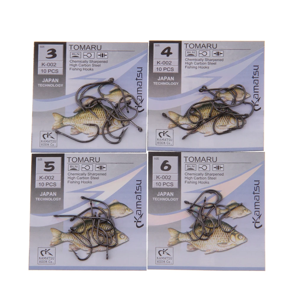 FISH KING 50 шт./лот рыболовный крючок TOMARU с кольцом 3 # 12 бородкой для ловли карпа Фидер