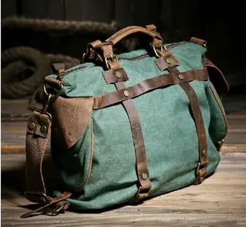 Unisex Retro New 2019 Canvas Leather women messenger bags Men Crossbody Bag shoulder bag duffel bags Weekend free shipping one piece totoro bag men messenger bags canvas shoulder bag lovely cartoon anime neighbor crossbody school letter bag