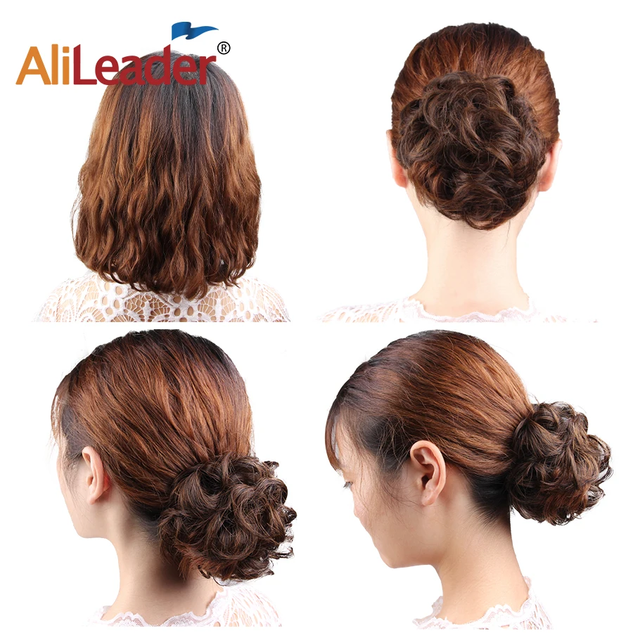 New Popular Hair Bun Accessories Elastic Hair Pieces Ponytails