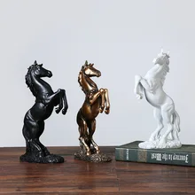 Modern Abstract Horse Statue Resin Ornaments Home Decoration Accessories Gift Geometric Resin Horse Sculpture Table Decor ag0003 argentina 2012 leo gallegos municipal committee statue horse stamp 1 new 1120