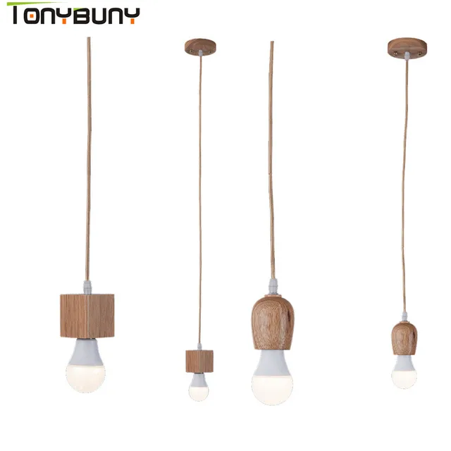 Contemporary Led Pendent Lights Wood E27 Holder With 7w 9w 5w 12w Contemporary Led Pendent Lights Wood E27 Holder With 7w 9w 5w 12w Lamp Bulb Pendant