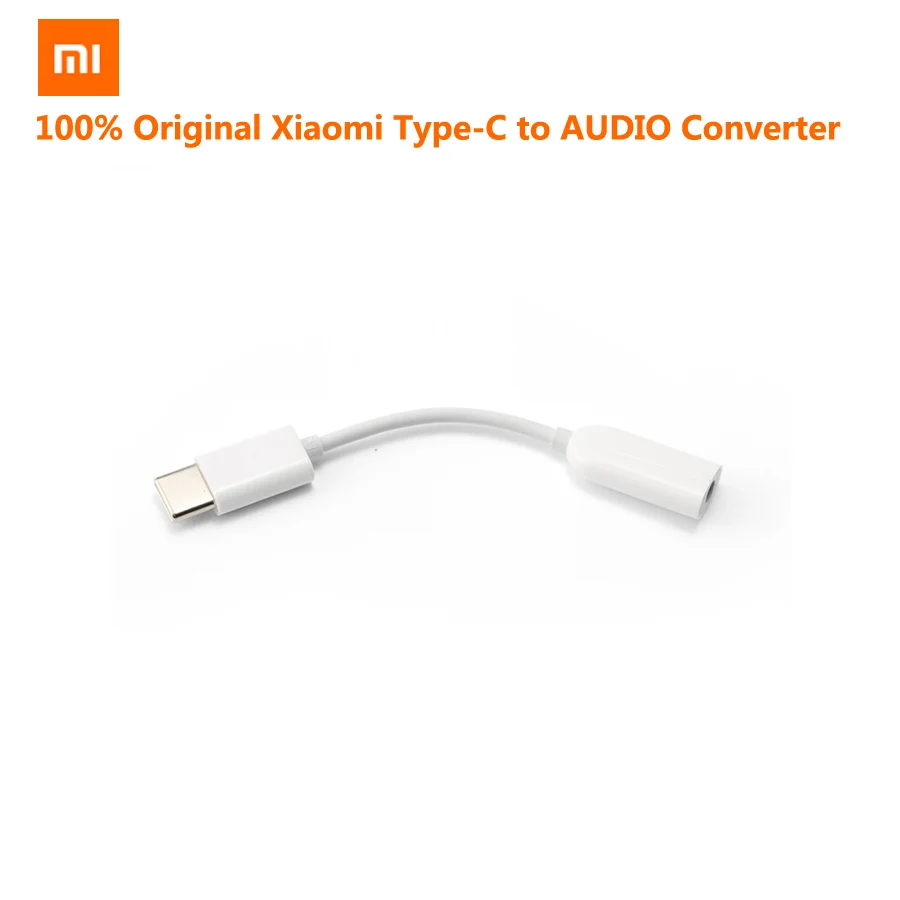 

Original Xiaomi Type-C to 3.5mm Earphone Cable Adapter Type C To AUX Audio Cellphone Jack Xiaomi Phones Letv Phone Converter