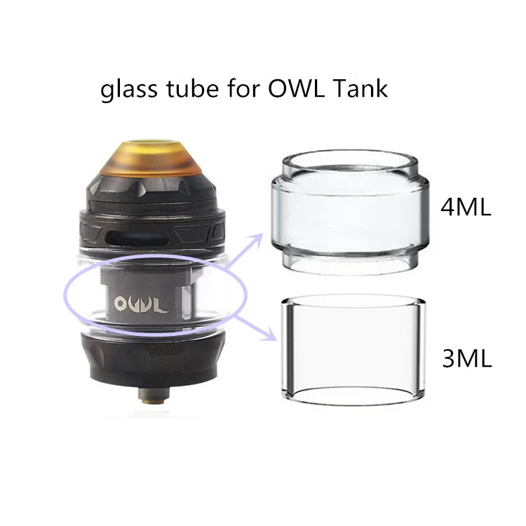 

Replacement glass Tank /glass tube for Advken OWL Tank 3ml / 4ml