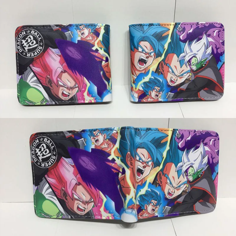 Кошелек с рисунком Dragon Ball Z, кошелек из искусственной кожи с карманом для монет, сумки с держателем для карт для детей, подростков, мужчин и женщин, Короткие Кошельки - Цвет: F