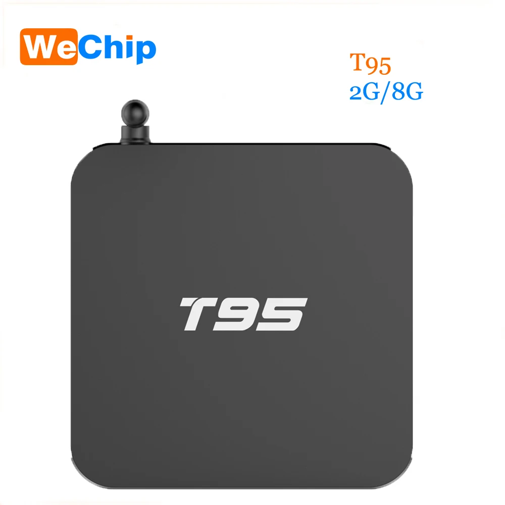 

T95 Android TV Box Quad Core Amlogic S905 2G RAM 8G ROM Smart TV Box full loaded Airplay APK 4K OTT TV Player Smart Set top Box