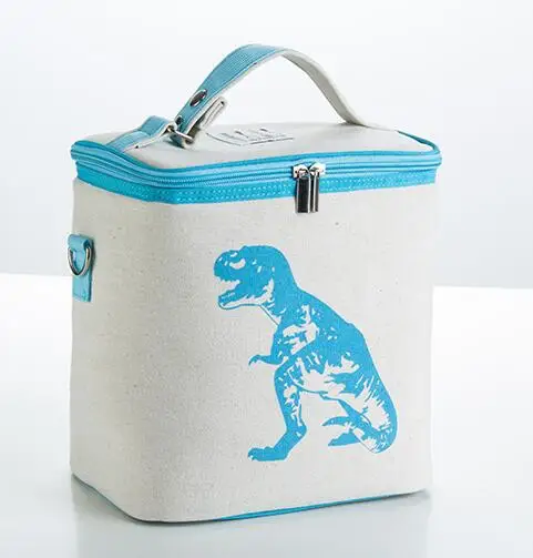 Теплые фольга печать Bolsa Termica сумка холодильник thermabag организатор мама молоко сохранение пищевой пакет тепловой сумки-холодильники - Цвет: blue