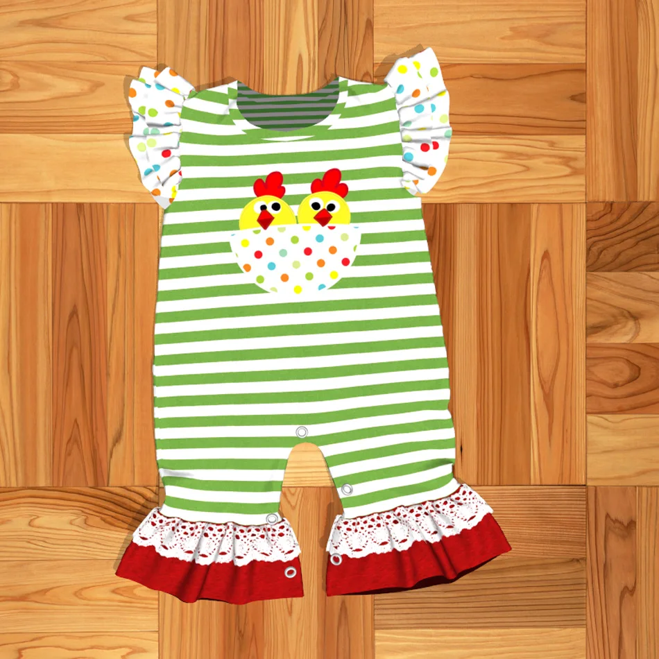 Newest Design Girl Rompers Boys Newborn Chicken Farm Clothes Baby Boy