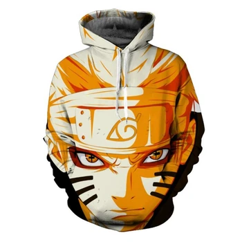 

Cartoon characters Uzumaki Naruto/Sasuke 3d Anime Hoodie Sweatshirt Men Women Long Sleeve Outerwear casual Pullovers Jacket