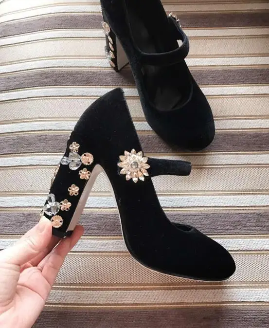 heels with embellished heel