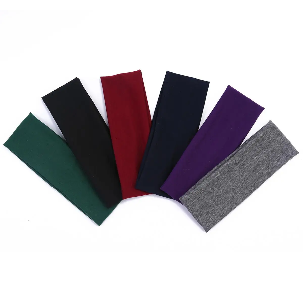 

Hot Sale 6 Pieces Yoga Cotton Headbands Running Sweat Absorbing Running Gym Scrunchy Hair Bands Head Band Hair Band for Women