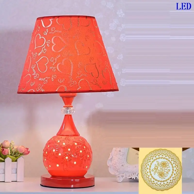 Version I Abajour хрустальный стол Decoracao Casa Lampe Chevet Chambre Tete горит деко дома Lampara De Mesa Para El Dormitorio прикроватная лампа - Цвет абажура: Version I