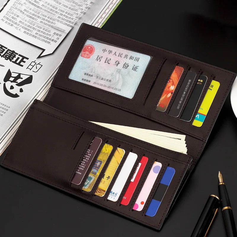 Мужской кошелек из искусственной кожи вместительный 2019|purse card holder|card holder for menwallet pu