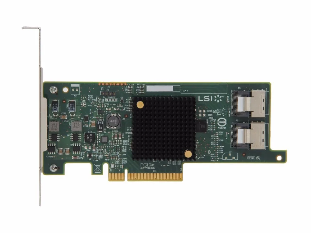 RaidStorage Avago LSI SAS 9207 8I LSI00301 оригинальный 8 портовый HBA jino SFF8087 6 ГБ PCI E 3 0 X8 карта