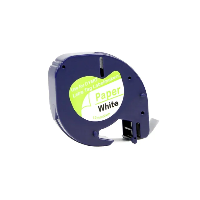 Best Offers 10PCS LT91200 compatible 12mm*4m DYMO LetraTag Tape Label Tape label paper black on white DYMO label printer ribbons Best Offers 10PCS LT91200 compatible 12mm*4m DYMO LetraTag Tape Label Tape label paper black on white DYMO label printer ribbons