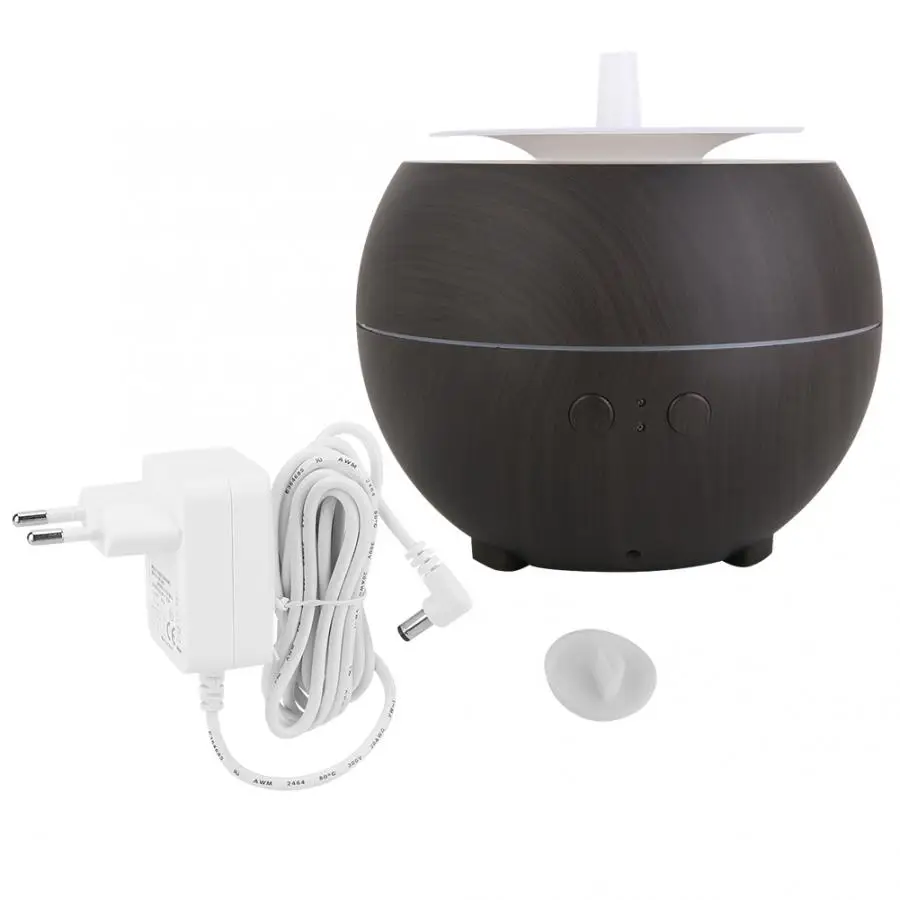 600ML Air Humidifier Ultra-quiet Humidifier Aroma Diffuser Air Purifier Home Office AC100-240V Ultrasonic Mist Maker - Цвет: Dark Color EU