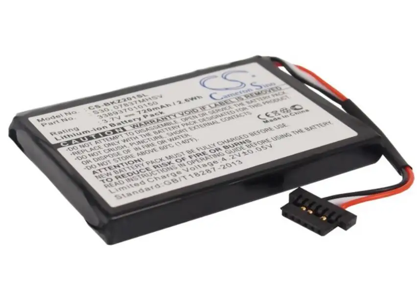 Аккумулятор Cameron Sino 720 мАч для BECKER Ready 50 Traffic Assist Pro Z250 Z098 Z101 Z200 Z203 Z205 07837MHSV 338937010150