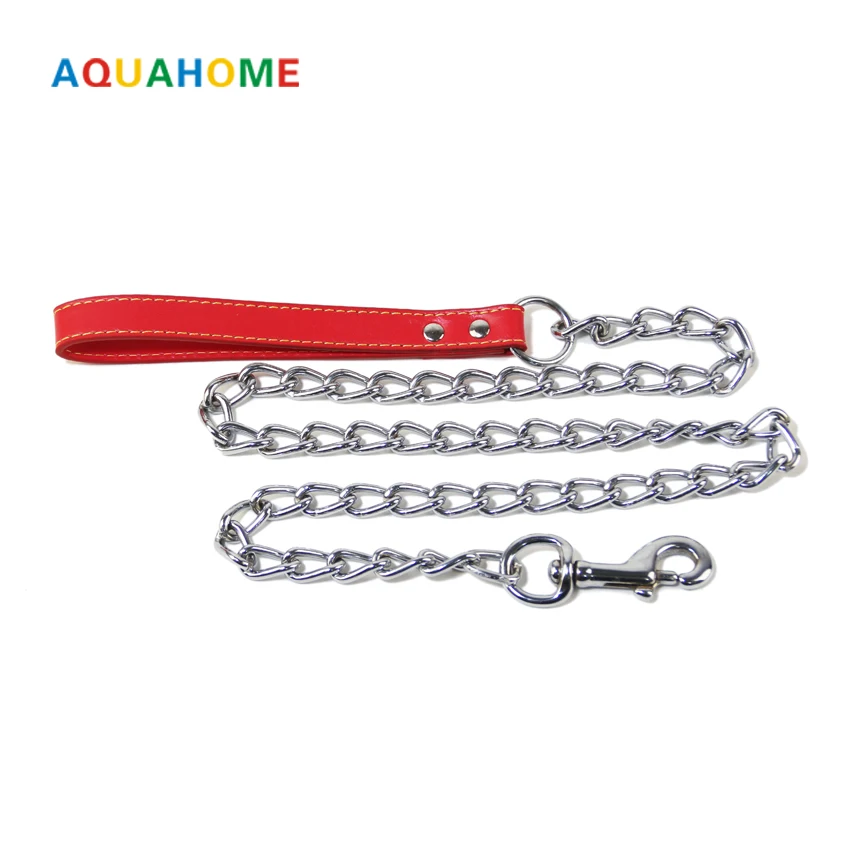 Pet tow rope chain dog harness stainless steel dog leash 120cm/180cmin Leashes from Home