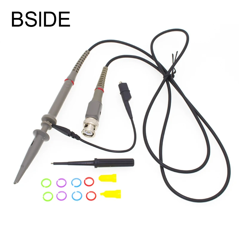 

P6100 Oscilloscope Probe Kit DC-100MHz Scope Clip Test Probe 100MHz For Tektronix HP X1/X10 sonda osciloscopio wholesale