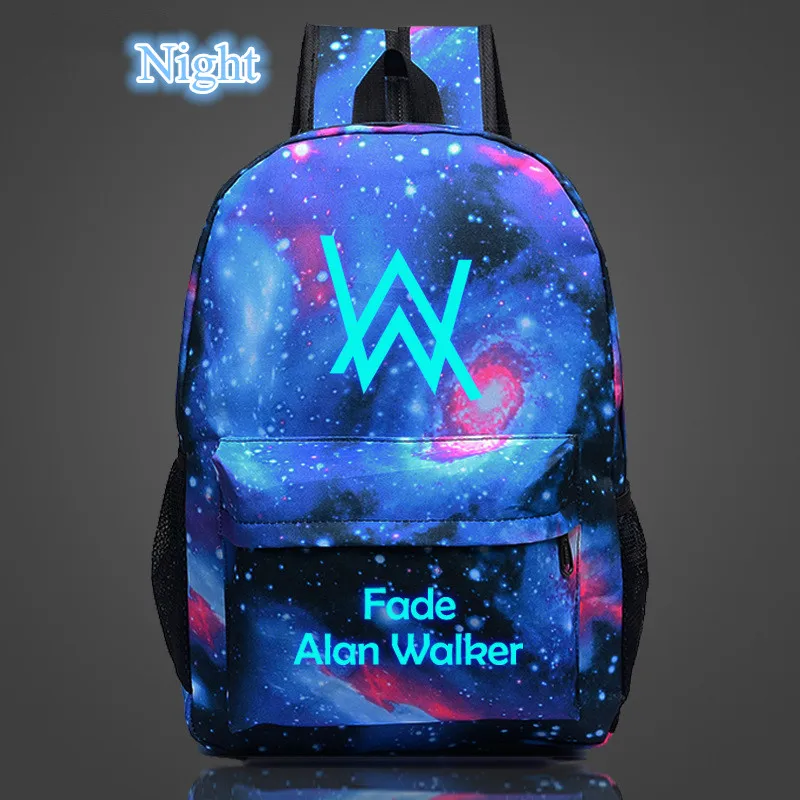 pulgada Te mejorarás Diez años New Luminous Alan Walker Backpack For Teenagers Faded Electronic Music  School Bags Mochila - Backpacks - AliExpress