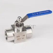 3/" BSP Женский 304 из нержавеющей стали запорный шаровой клапан для воды, газа, масла высокого давления 4576 PSI