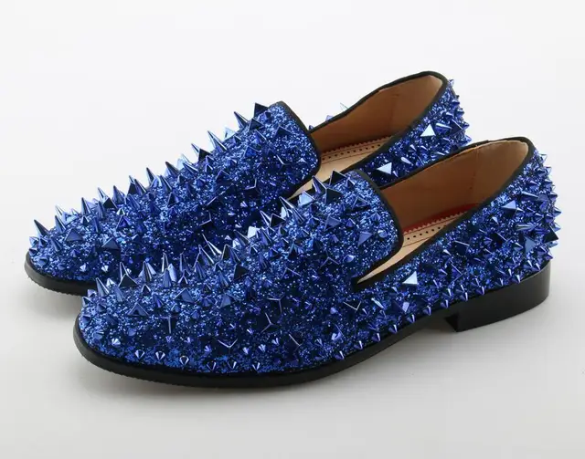 zapatos de vestir azules