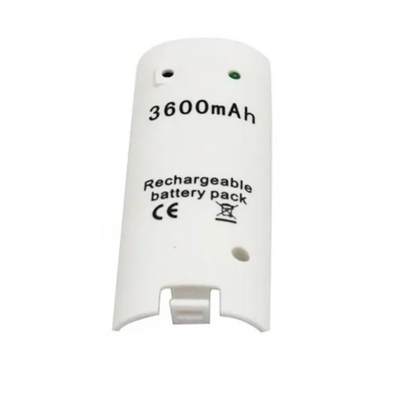OSTENT White 3600mAH Rechargeable Battery Charger Cable for Nintendo Wii Remote Controller|cable for|cables chargercable white |