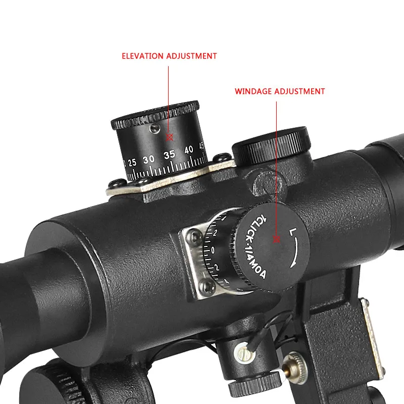 Охотничья Оптика Тактический SVD драгунов 4x26 подсвеченный красным прицел для страйкбола пистолет Кемпинг Охота стрельба прицел для АК оружие