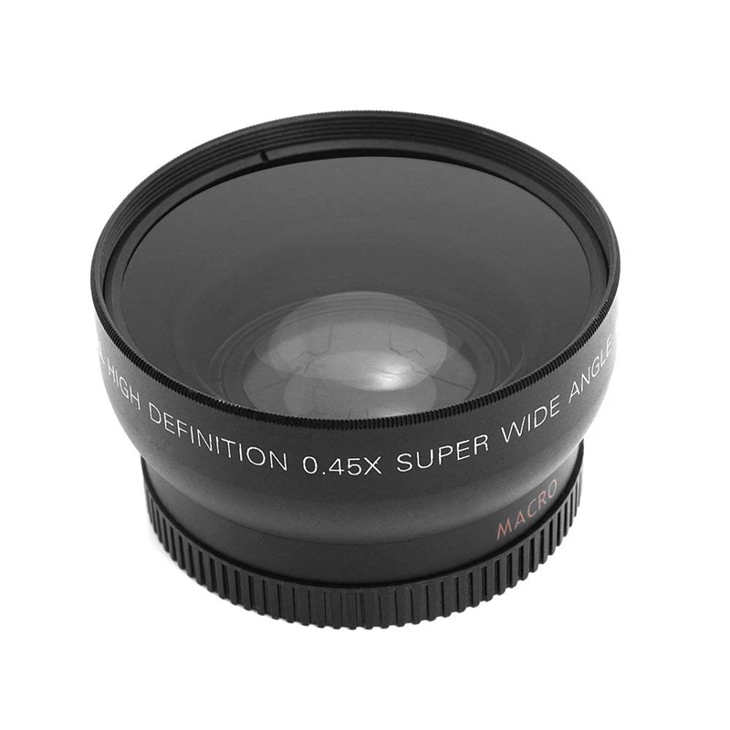 

Hd 52Mm 0.45X Wide Angle Lens With Macro Lens For Canon Nikon Sony Pentax 52Mm Dslr Camera