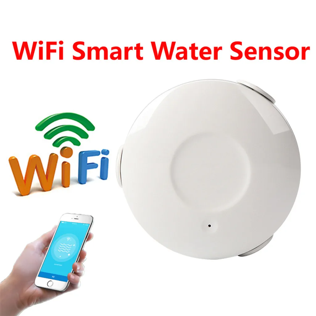 Горячая, Умный домашний WiFi датчик воды, детектор утечки воды, сигнализация, не требуется концентратор, бесплатные приложения для iOS и Android системы