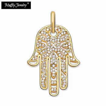 

Hand of Fatima Pendant,Thomas Style Glam Fashion Good Jewelry For Women,2017 Ts Gift In Golden Plated