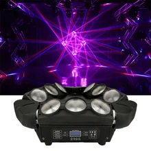 RGBW 4в1 9x12 Вт треугольный светодиодный светильник-паук с движущейся головкой, яркий светодиодный светильник с движущейся головкой, отличный эффект для вечерние