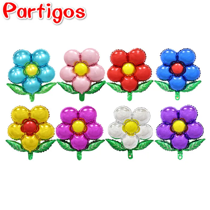 

5pcs 55*58cm five leaf clover arch inflatable air Globos flower Shaped Foil balloons Marriage room birthday party decorations