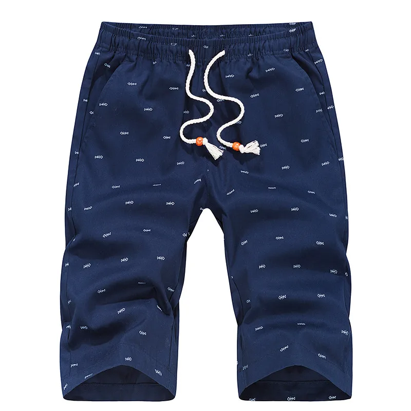 Pantalones cortos hombre летние мужские повседневные шорты на шнурке дышащие брюки кости рыбы шорты мужские камуфляжные cuissard - Цвет: Deep blue