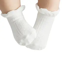 Носки для малышей, Носки с рисунком для новорожденных девочек, хлопковые нескользящие носки высокого качества для маленьких мальчиков и